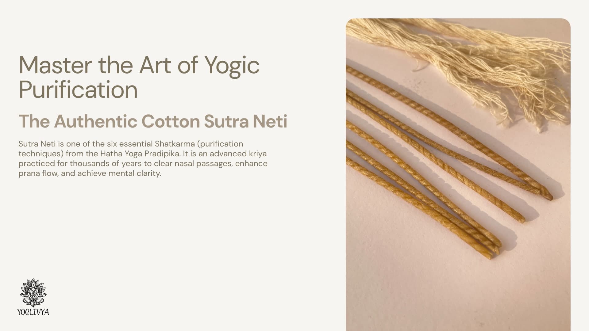 Sutra Neti Waxed detailed view 1