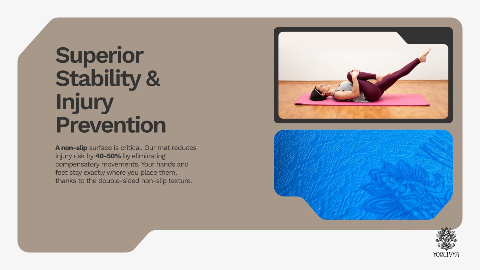 Yoga Mat TPE detailed view 2