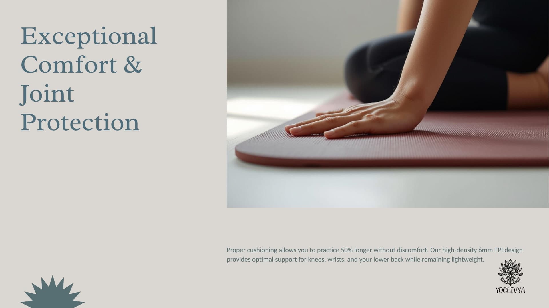 Yoga Mat TPE detailed view 3