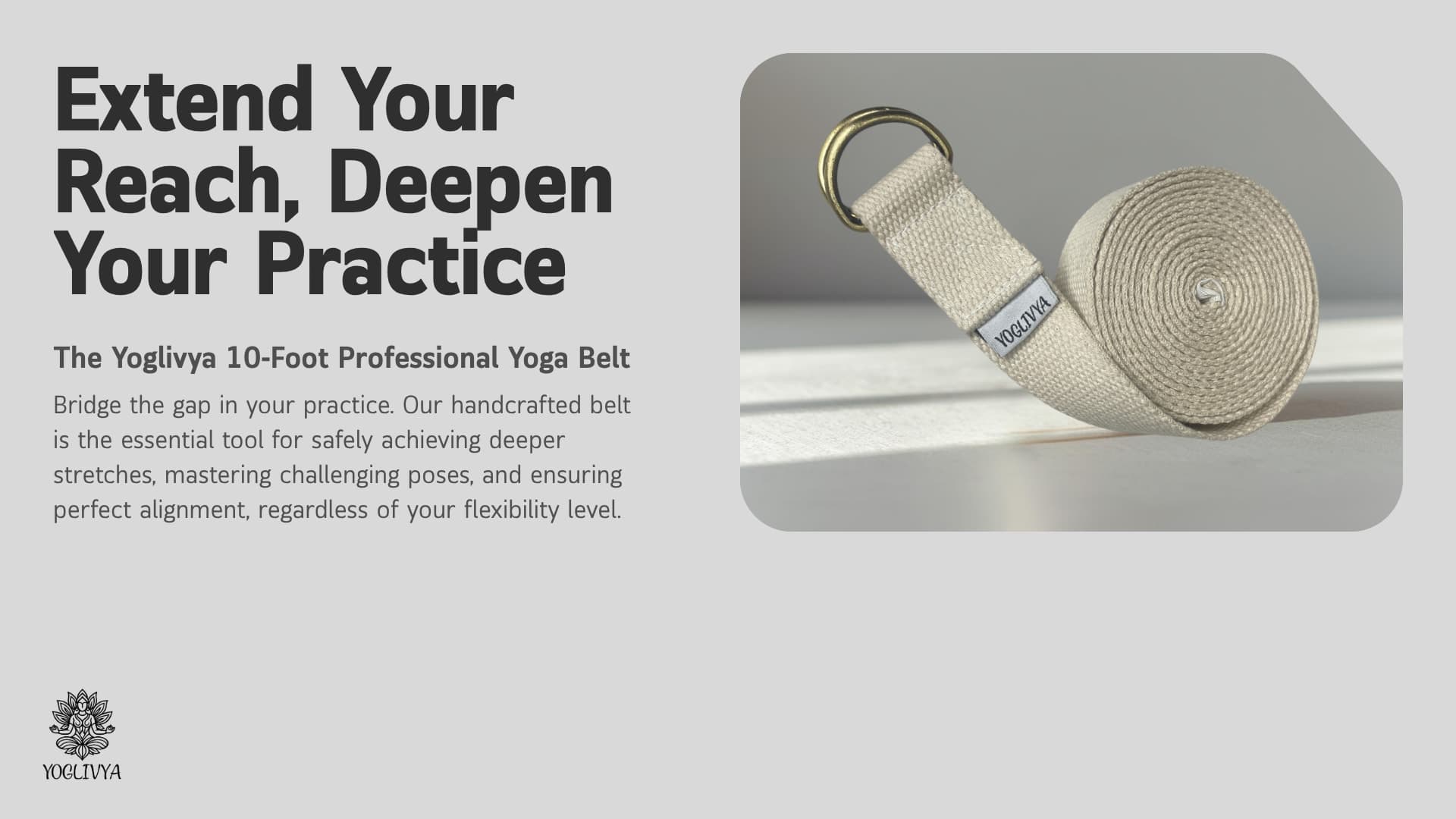 Yoga Strap Cotton detailed view 1